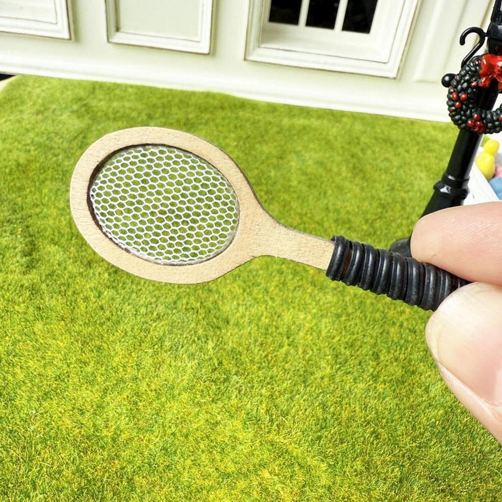 1:12 ракеток для тенниса в кукольном домике, забавный инструмент для мини-дома, спортивное оборудование, аксессуары для кукол, украшения,