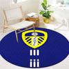 Leeds United Round Area Rug,Carpet Rug for Living Room Bedroom Sofa Playroom Decor,Non-slip Floor Mat