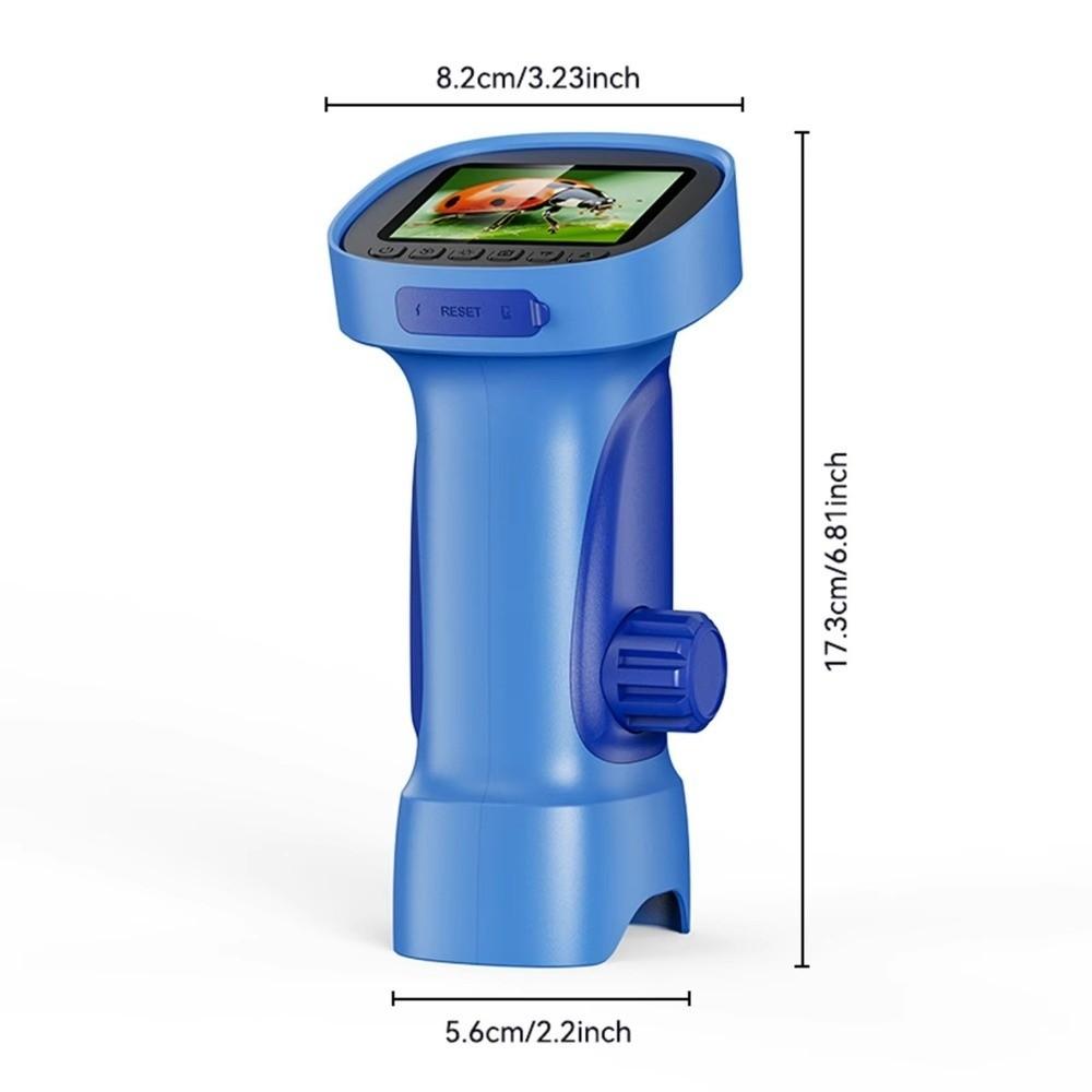 IPS Screen Kids Educational Microscope 1000x Zoom Handheld Microscope Educational Tool
