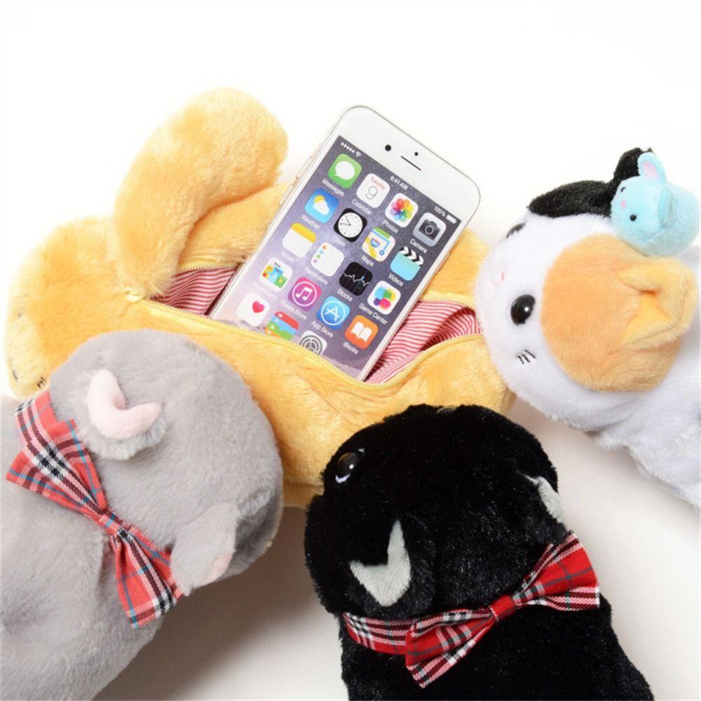 Makeup Organizer For Girls Cartoon Cosmetic Cases Cat Pen Bag Pencil Case Plush Pencil Bag Pen Case