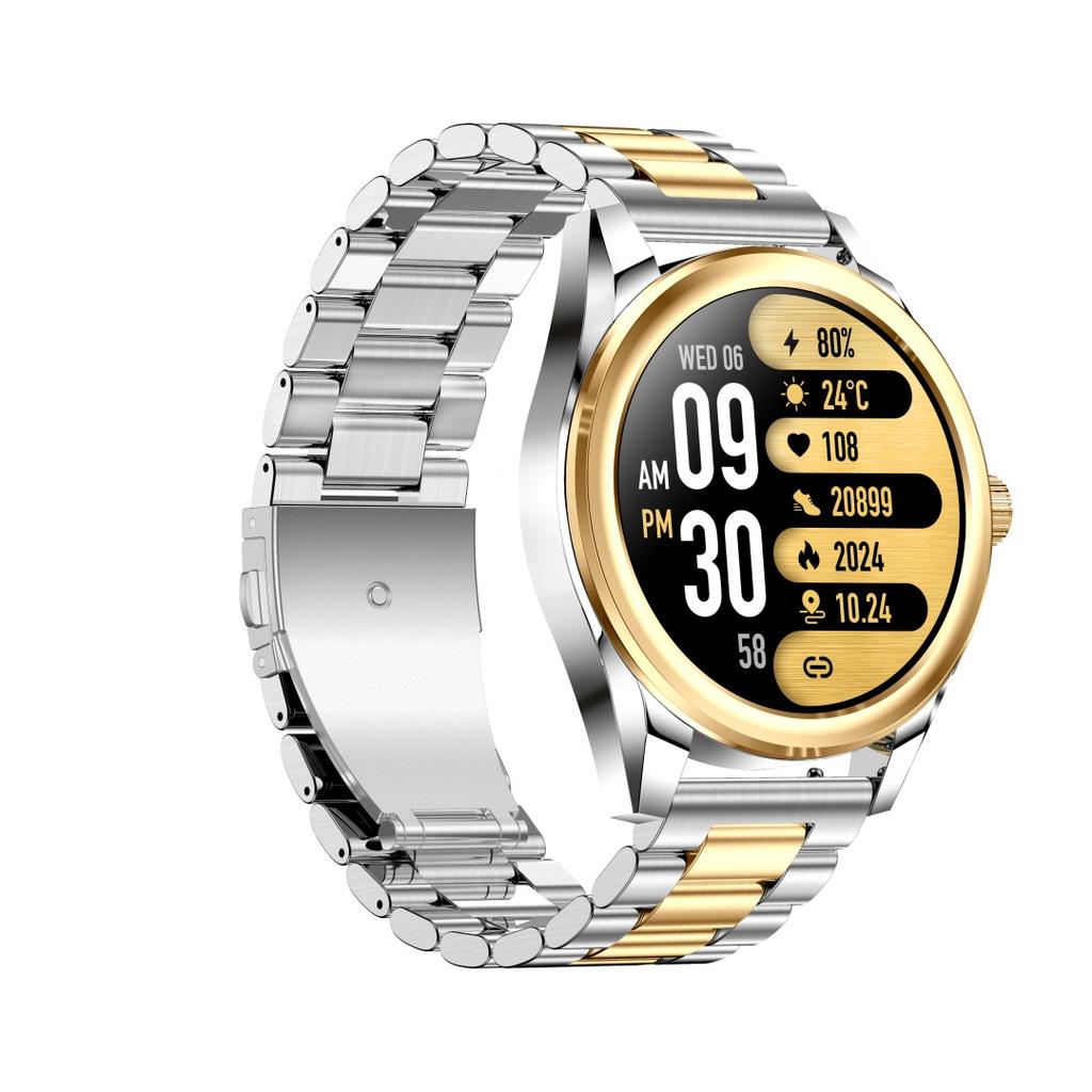 Rainbuvvy KC83 Bluetooth Call Smartwatch 1.43-дюймовый круглый экран JL7013A6 Android 1ATM водонепроницаемые часы 450 мАч поддержка нескольких языков пульсометр