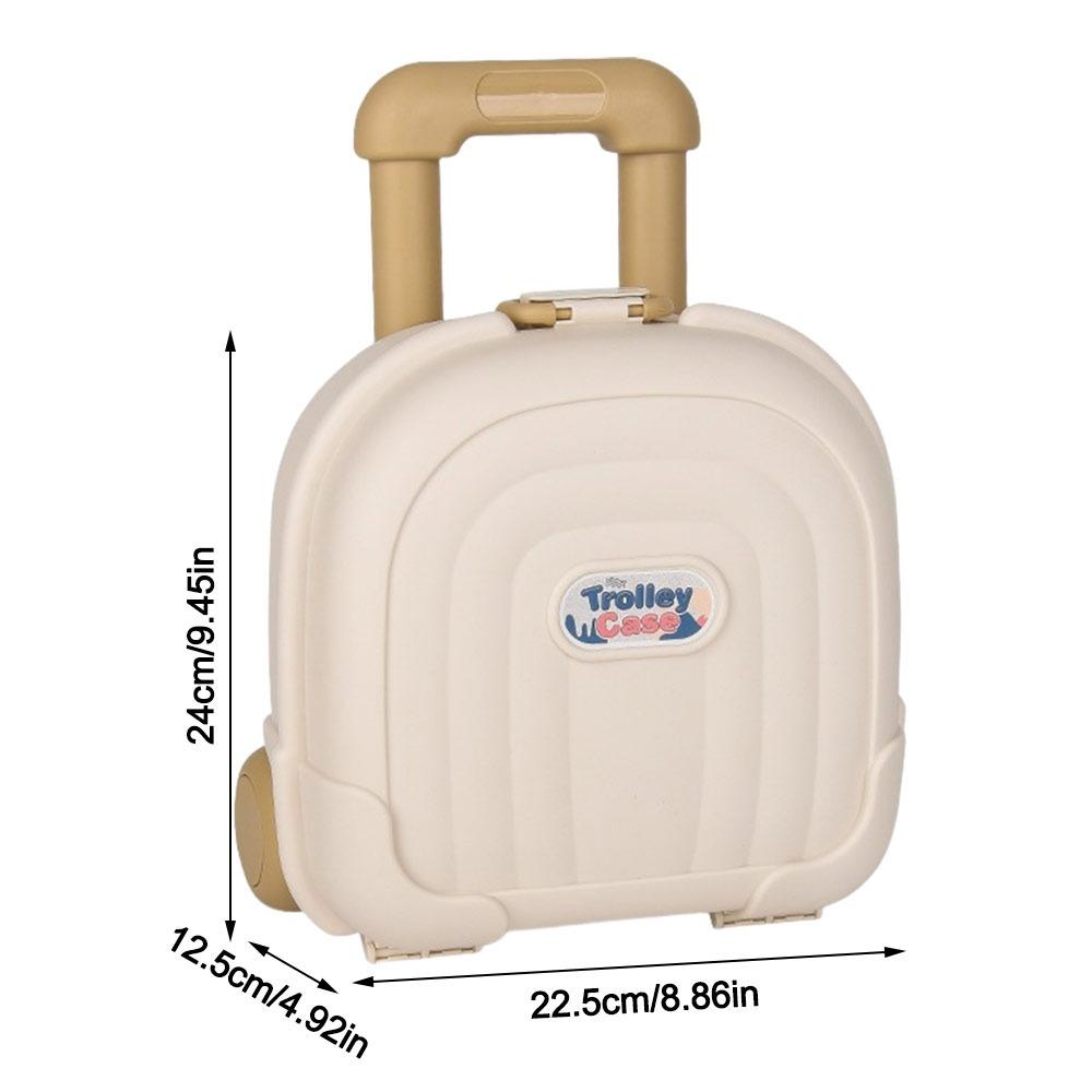 Rolling Wheel Rolling Storage Case Mini Toy Organizer Gifts Mini Luggage Box
