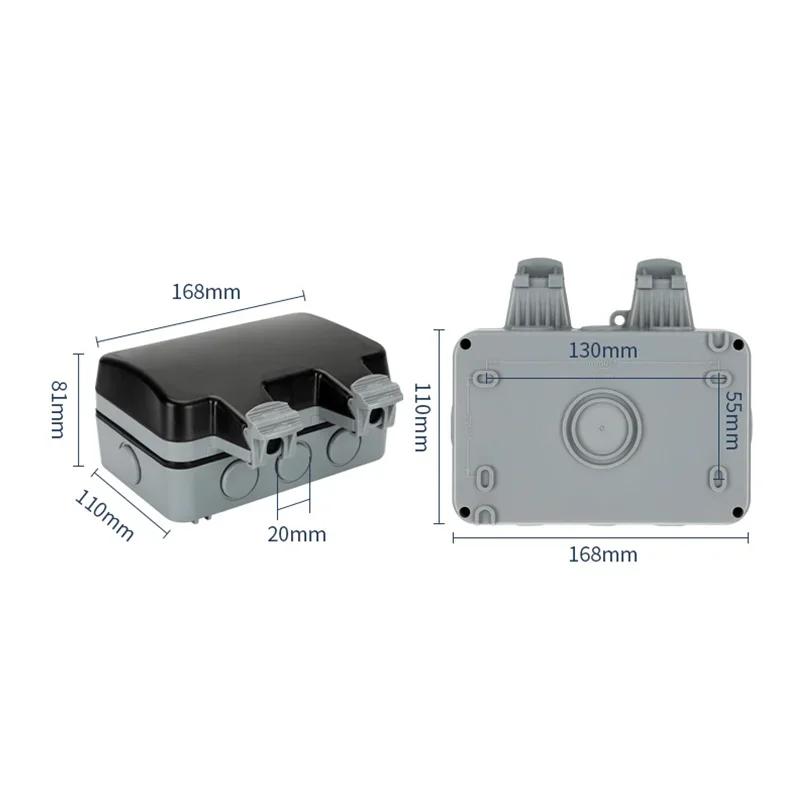 IP66 водонепроницаемая зарядная розетка ЕС водонепроницаемая брызгозащищенная наружная международная универсальная розетка, Южная Африка 15A розетка