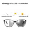 New Anti-blue Light Photochromic Presbyopia Glasses Outdoor UV-Protective High-Definition Reading Eyewear Unisex 0 To +4.0