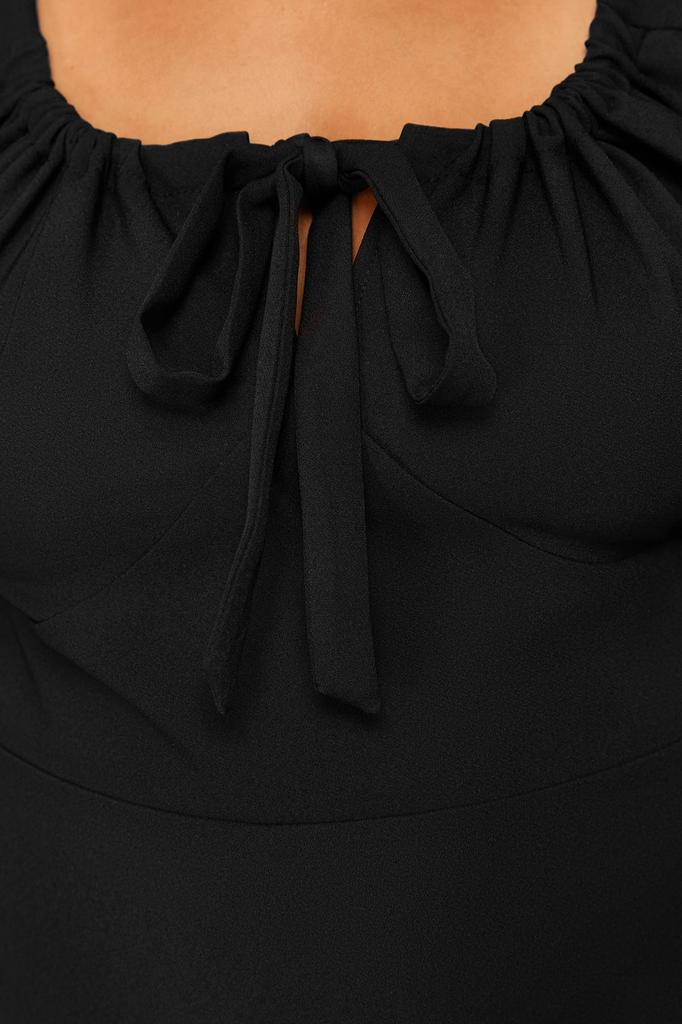 Женское стильное черное мини-платье трапециевидной формы больших размеров больших размеров