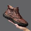 Men's High-top Leather Boots Casual Sneakers