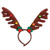 Регулируемый головной убор с коричневыми рогами оленя, аксессуар для костюма омелы для взрослых и детей, для сезонного мероприятия