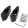 YCHOICEAUMO Mirror Riser Spacer Fits YZF-R25 YZF-R3 R15 Extension Offset Mirror Rearview Mirror Bracket 32mm Black