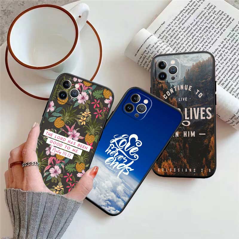 NH9 Bible Verse Jesus Christ New High-End Shell Phone Case for Redmi Note 10 11 12 Pro Max 10S 10C 10T 11A 11S 12S 12C