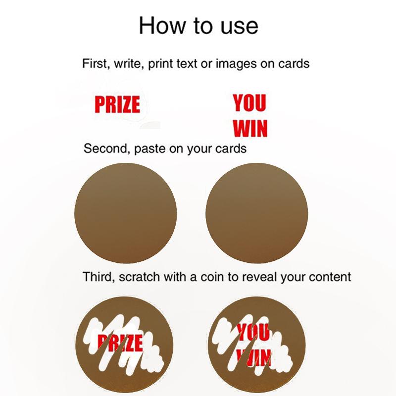 300 шт. круглых скретч-наклеек 1 дюйм этикетки своими руками наклейка для вечеринки