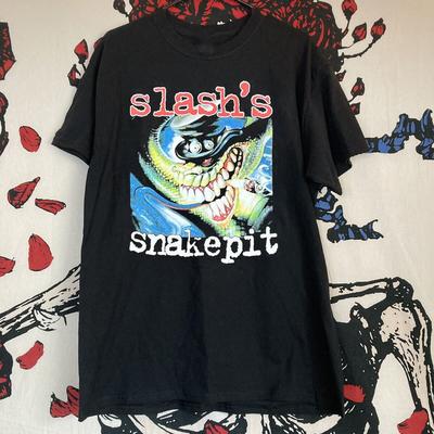 Футболка унисекс с коротким рукавом из хлопка с изображением группы Slash’s Snakepit Band, альбом, концерт QX689