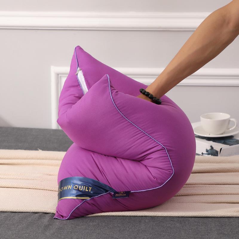 100% хлопок Hilton однотонные производители домашних подушек Прямая подушка 5-звездочная подушка для отеля Вакуумная компрессионная упаковка