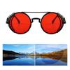 Vintage Round Circle Colored Lenses Plastic Frame Polarized Glasses UV Protections Steampunk Sunglasses Outdoor Eyewear