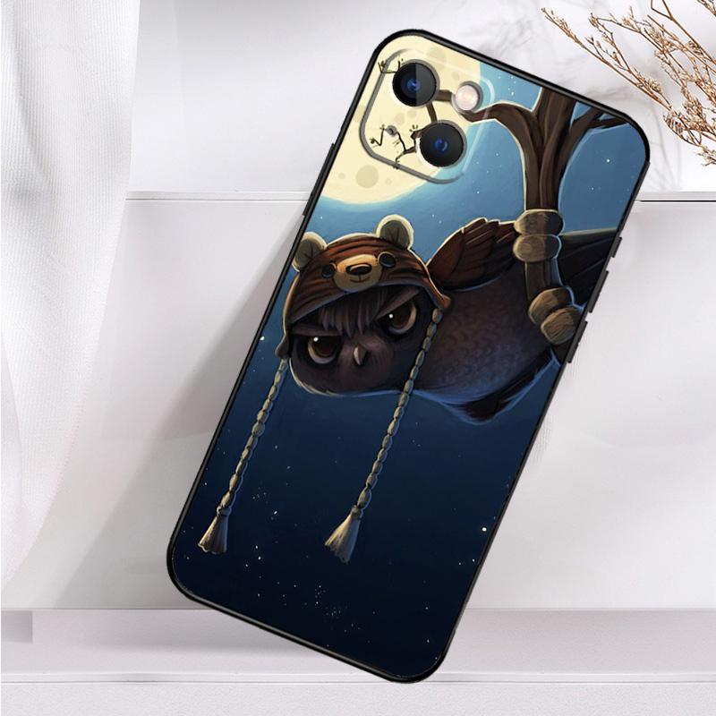 Cute Owl Cartoon Case For iPhone 14 13 12 11 16 15 Pro Max Mini Cover X XR XS 8 7 14 16 15 Plus Accessories