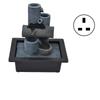 Indoor Water Fountain with LED Lights Tabletop Resin Stacked Rocks Waterfall Fountain for Home
