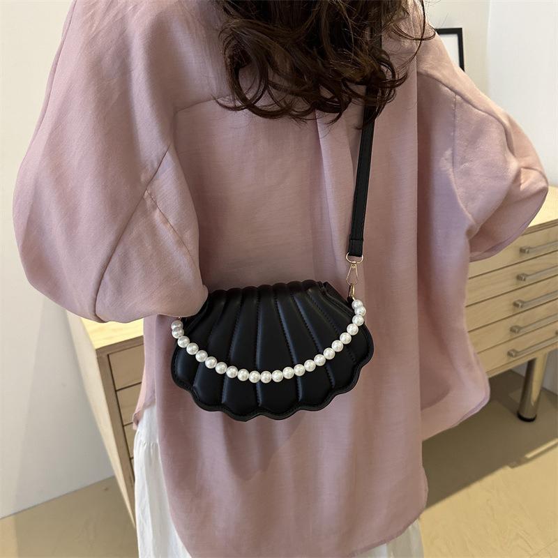 Шикарная однолямочная сумка в корейском стиле, нишевая трендовая сумка-ракушка, модная и простая сумка через плечо, новая летняя сумка 2026 для женщин