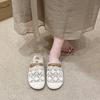 2025 New Soft-soled Fisherman Shoes Bag Head Half Slippers Women's Summer Wear a Pedal with a Skirt Hollow Breathable Sandals