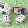 5.1A Fast Charging USB C Charger PD 4 Ports Wall Socket Mobile Phone Type C Charger Adapter Power Strip for iPhone 16 Samsung