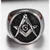 Мужское титановое масонское кольцо, кольцо в стиле панк, мужские аксессуары