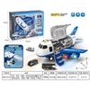 European Station Children'S Large Plane Police Fire Engineering Urban Alloy Car Deformation Storage Aircraft Spray Toys