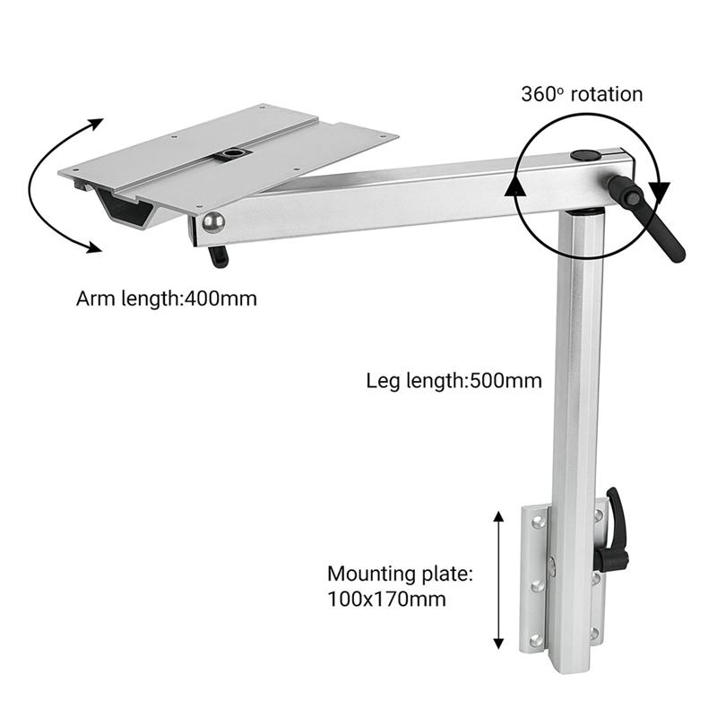 Campervan Marine White Table Leg, Rotating, Foldable, And Removable For RV Yacht