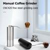 Ручная кофемолка, ручная регулируемая стальная жерновка для кухни, портативный ручной фрезерный инструмент для кофе эспрессо