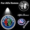 2pcs Car Door Lights Logo Projector HD Welcome Lights  For Alfa Romeo Giulietta Mito Giulia Stelvio Brera 147 156 Accessories