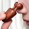 Массаж лица сандаловым деревом, Массажер для носа с улиткой - Деревянная ручка и маленькая расческа-улитка для массажа глаз, Массажер