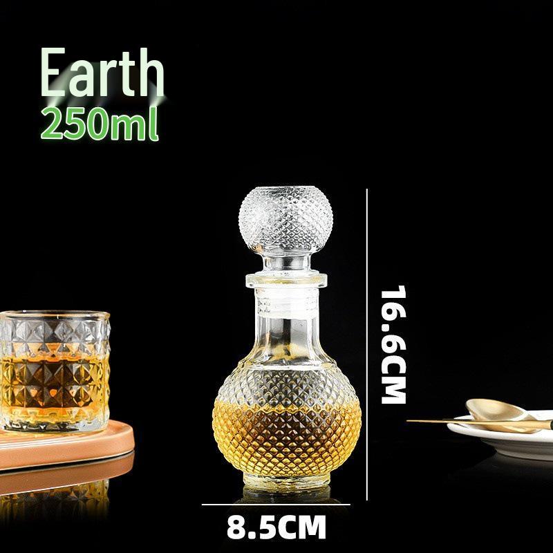 European Style Crystal XO Whiskey Decanter - Transparent Glass Wine Bottle