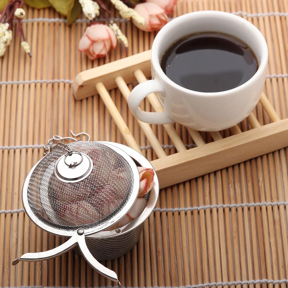 Kitchen Reusable Spice Strainer Herbal Infuser Stainless Steel Mesh Filter Tea Ball