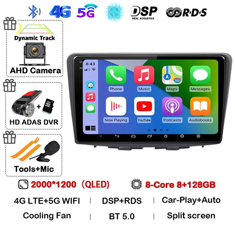 Android 14 Carplay Auto WIFI+4G для Suzuki Baleno 2016 2017 2018 2019 GPS автомобильный радиоприемник мультимедиа видеоплеер стерео головное устройство DSP