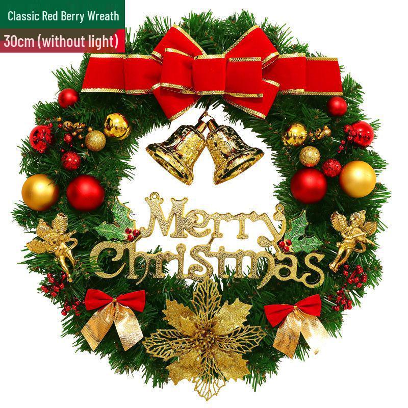 Рождественский венок кольцо из ротанга: 50/60/80СМ Подвеска на дверь и 2,7М Ротанговая гирлянда для украшения дерева/окна