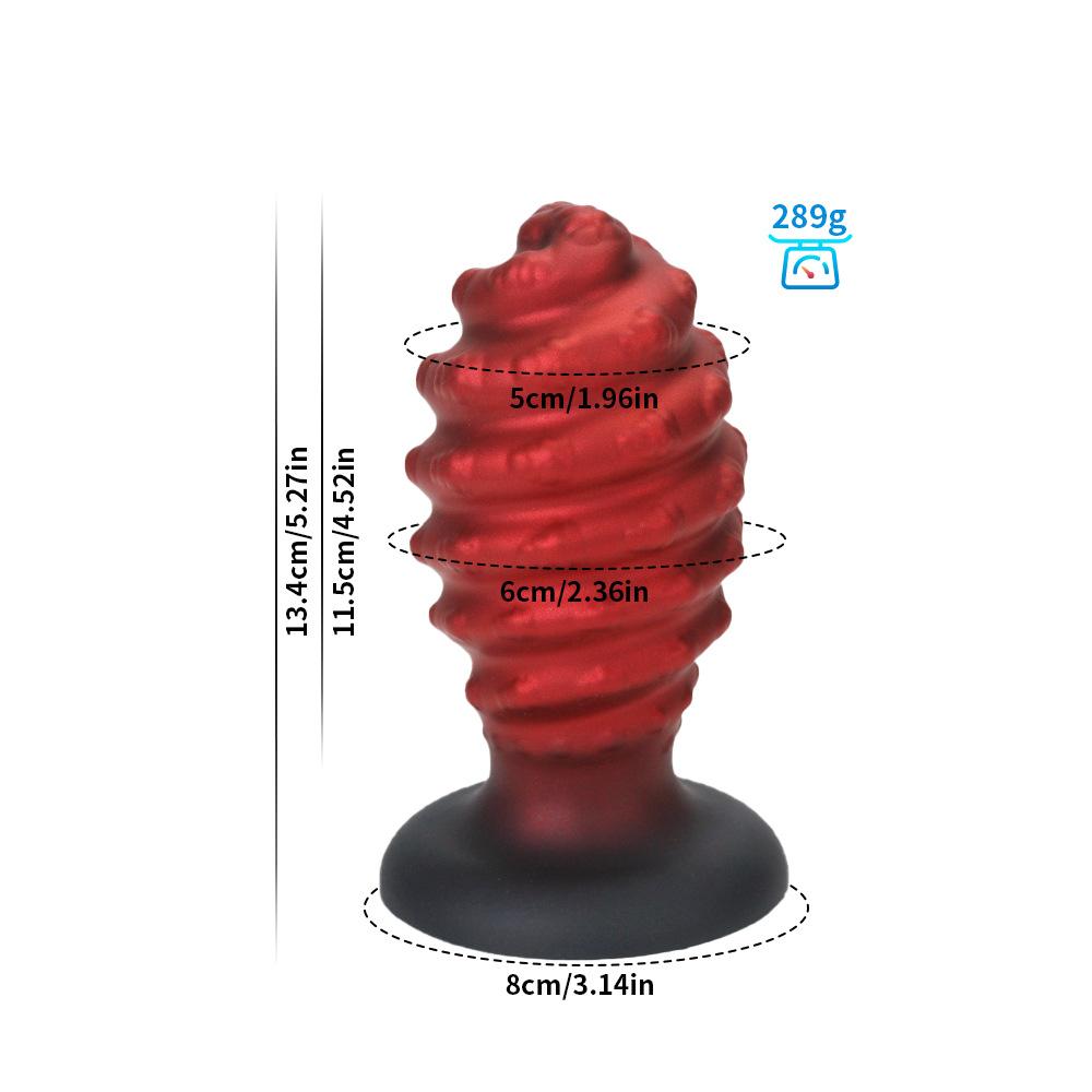 Классический спиральный фаллоимитатор задняя анальная пробка палка женский силиконовый мастурбатор товары для взрослых мужские анальные пробки