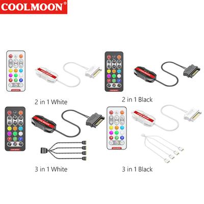Кабель контроллера ARGB ARGB 5V 3PIN к SATA Светодиодный цвет Интеллектуальный контроллер вентилятора 1 к 4 Синхронизация Кабель для материнской платы Линия расширения