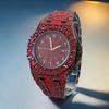 1pc Men's Quartz Watch - Luxurious Ice Watch, Suitable for Men's Date Parties, Fashionable Night Light Hands, Quartz Watch, Hip