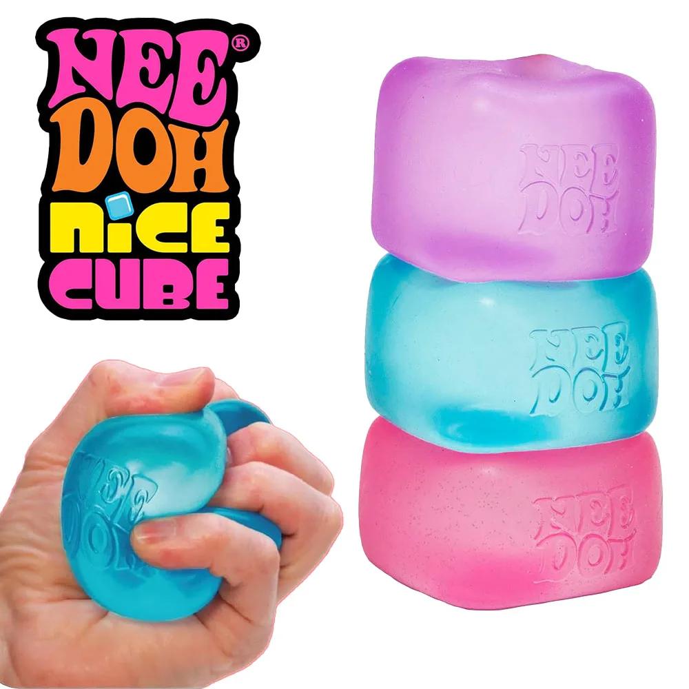 Needoh Nice Cube Сенсорная игрушка-антистресс для снятия стресса и тревоги, развивающая концентрацию, настольная игрушка для взрослых и детей, портативный куб-декомпрессор, разные стили