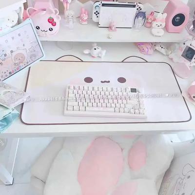 Kawaii милый коврик для мыши в стиле Ins оригинальный кошачий большой кожаный водонепроницаемый коврик для стола офисный учебный коврик для общежития компьютерная клавиатура