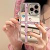 Зеркальный чехол-браслет Zhitai Rhinestone для iPhone 15/14 Pro/13 Pro Max/12