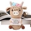 Крючком Дойная Корова Игрушка Милая Эмоциональная Корова Маленькая Позитивная Игрушка Крючком Декоративные Фигурки