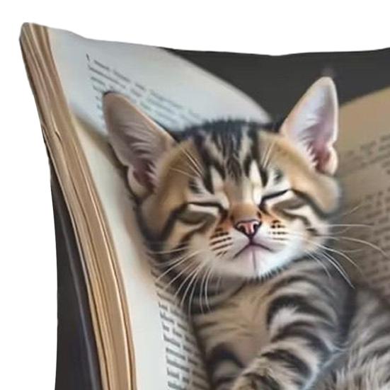 Наволочка для подушки 3D с принтом кота, наволочка для подушки, дизайн со скрытой молнией, съемная, моющаяся, декоративная наволочка для подушки