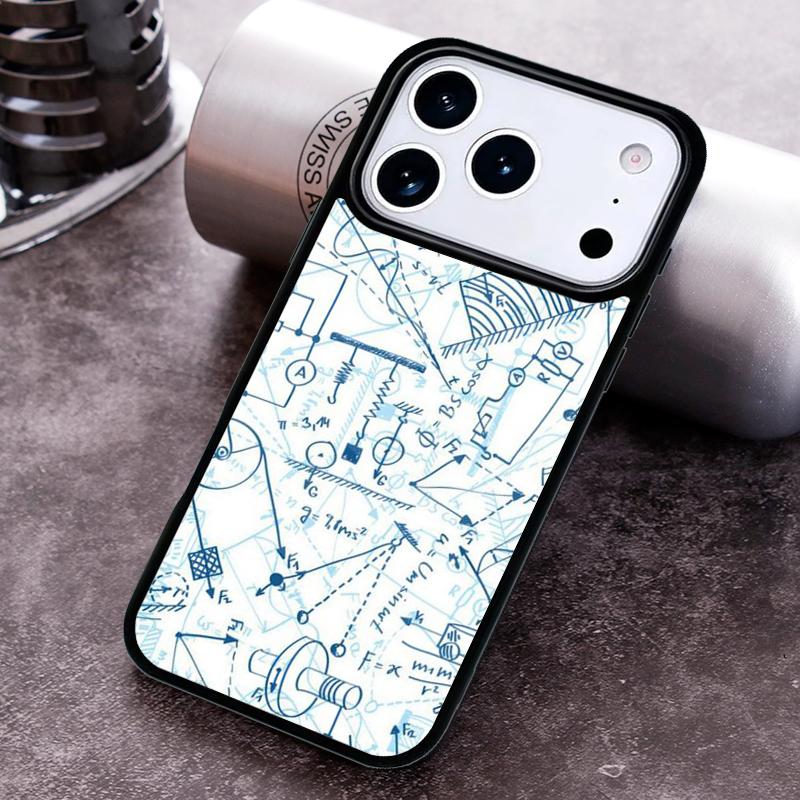 Physics Math Formula Equation soft Phone Case for iPhone 17 16 15 Pro Max Air 14 13 12 11 Plus Shockproof Capa Cover