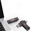 Металлическая USB-флешка BAMUXIONG с двойным разъемом