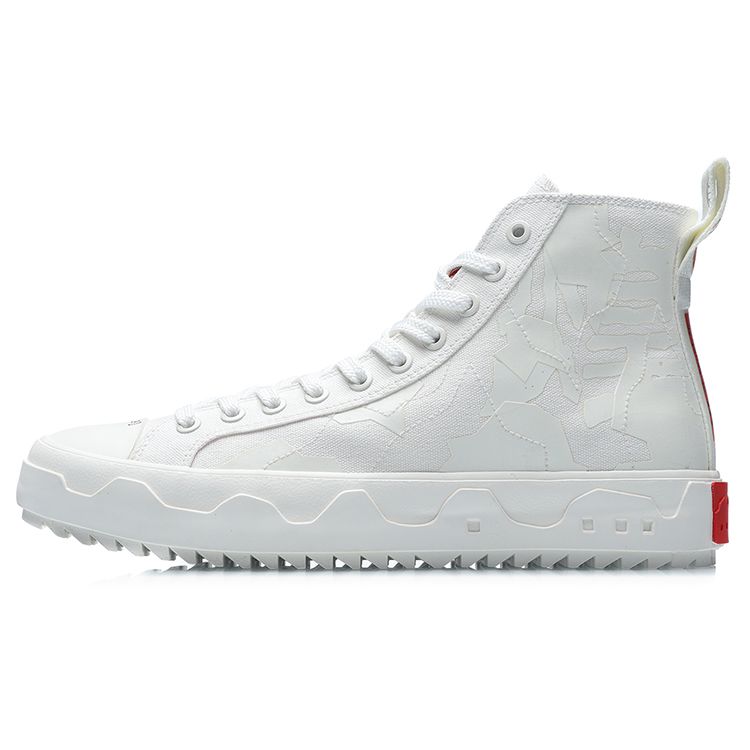 Li Ning CF Casual High-Top Sneakers Unisex Sneakers Off-White AGCR173-3