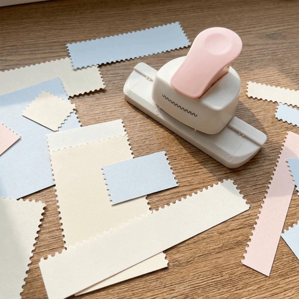 3.3cm Stamp Border Punch Labor Saving Toothed Puncher Embosser Stamp Shape Hole Punch Scrapbooking