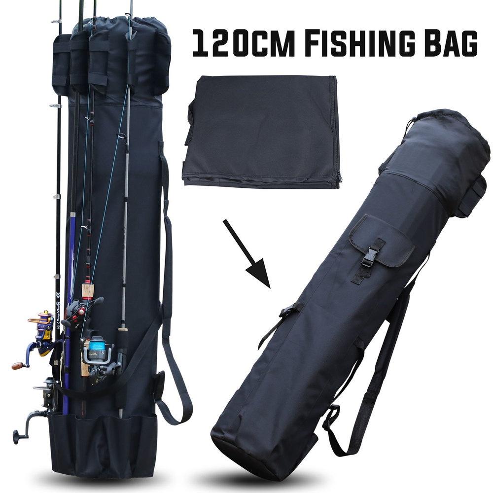 Инструменты для рыбалки, многофункциональная складная парусиновая сумка для рыбалки, сумки для удочек 120 см, рыболовные снасти