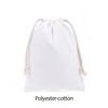 Cotton Cloth Gift Packaging Bag Drawstring Storage Bags White Canvas Bags for Candy Reusable Pouch Home Sundries Organize Sacks