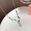New rose necklace design sense high collarbone chain temperament retro French neck chain gentle jewelry women