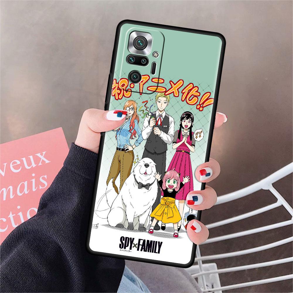 Чехол для Xiaomi Redmi Note 10 9 11 Pro Мягкий чехол для телефона 10S 9S K40 8 9A 9C 9T 7 10C 8T Силиконовый чехол SPY×FAMILY Аниме Оболочка Sac