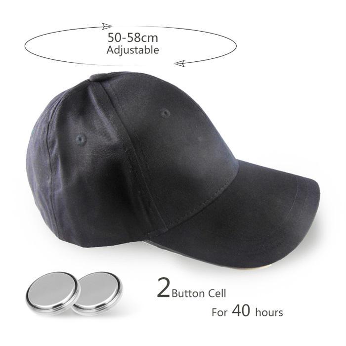 New Bright Punk Style Snapback LED Light Fashion Baseball Hat Tourism Headwear Luminous Cap