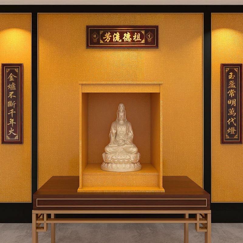 Золотые самоклеящиеся обои Будда украшение стола Ремонт Огнестойкая золотая бумага Украшение дома